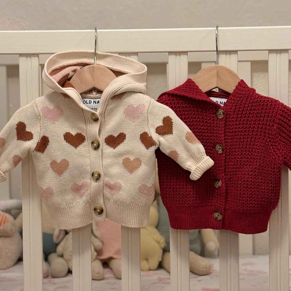 Bundle of 2 Old Navy Baby Knit Sweaters